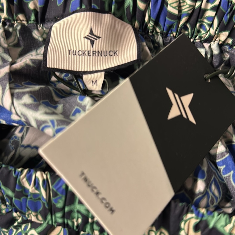 Tuckernuck | NEW Batik Floral Hampton Pull On Cotton Maxi Skirt Size M - Picture 10 of 11